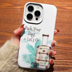 Pack Your Bags Tasarımlı Silikon Telefon Kılıfı