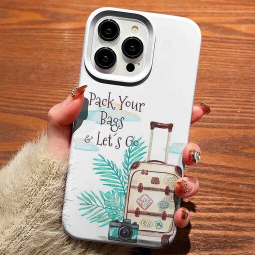 Pack Your Bags Tasarımlı Silikon Telefon Kılıfı