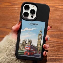 London Travel Tasarımlı Silikon Telefon Kılıfı