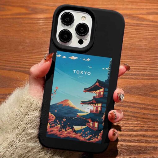 Tokyo Travel Tasarımlı Silikon Telefon Kılıfı