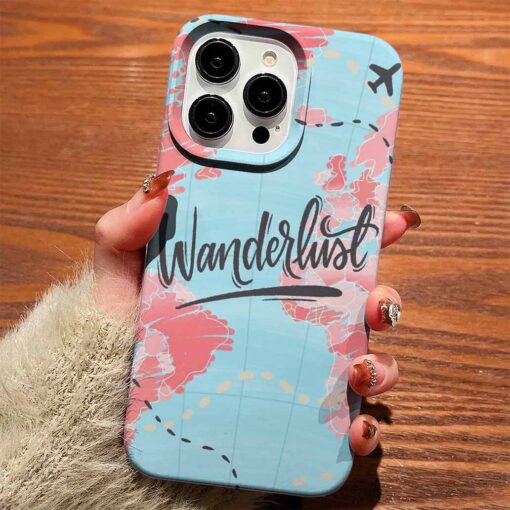Wanderlust Travel Tasarımlı Silikon Telefon Kılıfı