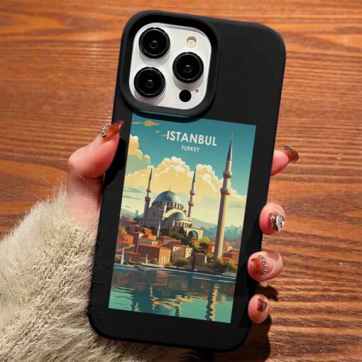 İstanbul Poster Tasarımlı Silikon Telefon Kılıfı