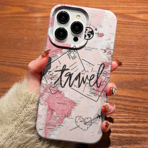 Travel Letter Tasarımlı Silikon Telefon Kılıfı