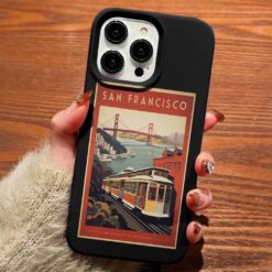 San Francisco Poster Tasarımlı Silikon Telefon Kılıfı