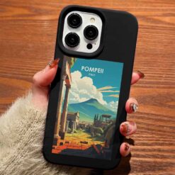Pompeii Poster Tasarımlı Silikon Telefon Kılıfı