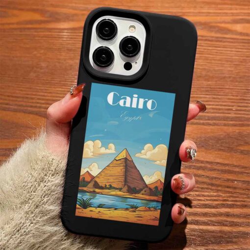 Cairo Poster Tasarımlı Silikon Telefon Kılıfı
