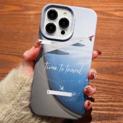Time To Travel Tasarımlı Silikon Telefon Kılıfı