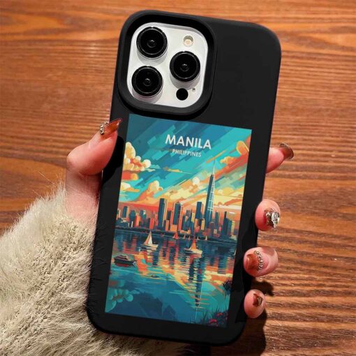 Manila Poster Tasarımlı Silikon Telefon Kılıfı