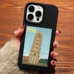 Pisa Poster Tasarımlı Silikon Telefon Kılıfı