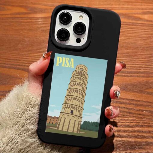 Pisa Poster Tasarımlı Silikon Telefon Kılıfı