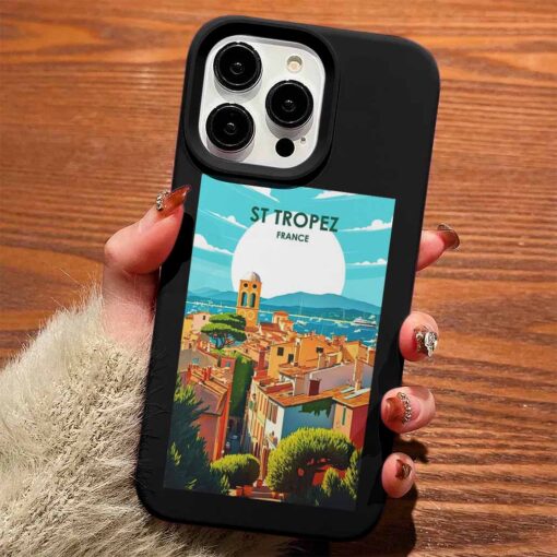 Tropez Poster Tasarımlı Silikon Telefon Kılıfı