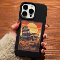 Colosseum Poster Tasarımlı Silikon Telefon Kılıfı