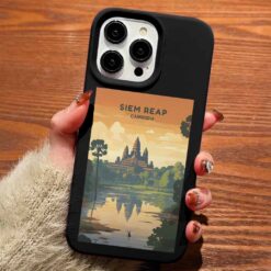 Siem Reap Poster Tasarımlı Silikon Telefon Kılıfı