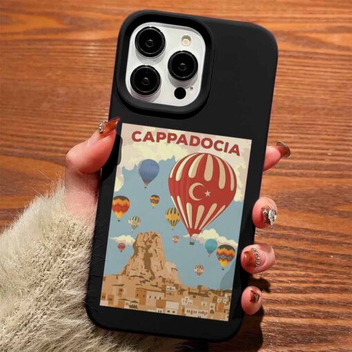 Kapadokya Poster Tasarımlı Silikon Telefon Kılıfı
