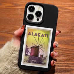 Alaçatı Poster Tasarımlı Silikon Telefon Kılıfı
