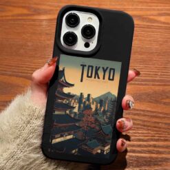 Tokyo Poster Tasarımlı Silikon Telefon Kılıfı