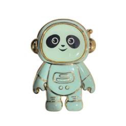 Yeşil Panda Astronot Telefon Kılıfı Standı