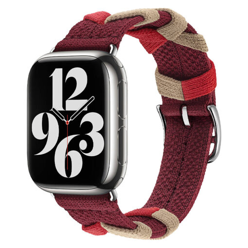 Apple Watch 42mm Sarmal Örgü Tasarımlı Kordon