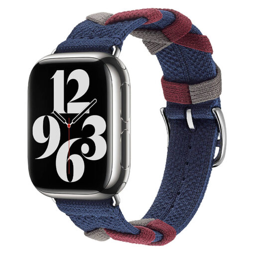Apple Watch 40mm  Sarmal Örgü Tasarımlı Kordon - Görsel 3