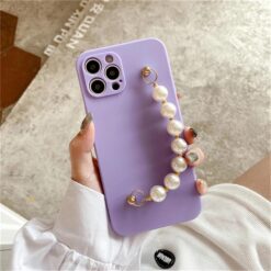 Bilek Geçmeli Zincirli Silikon Telefon Kılıfı