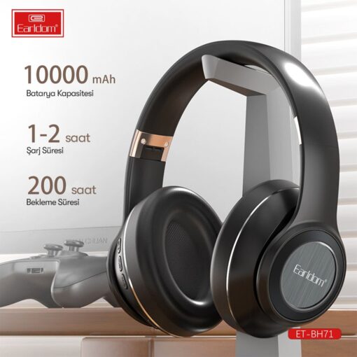 Earldom BH71 Kafaüstü Bluetooth Kulaklık - Görsel 5