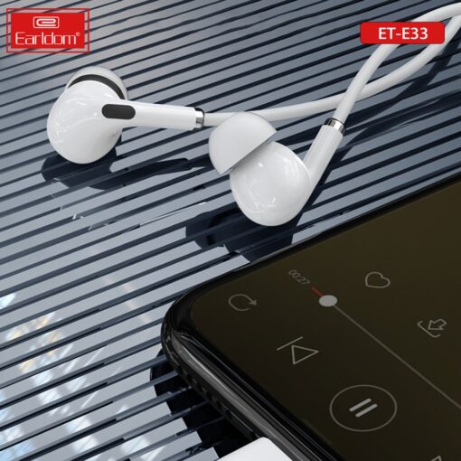 Earldom E33 Aktif Gürültü Engelleyici Özellikli Lightning Kablolu Kulaklık - Görsel 2