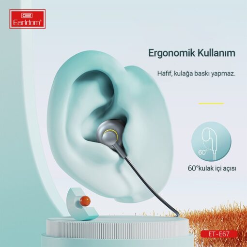 Earldom E67 Lightning Kablolu Kulaklık - Görsel 9