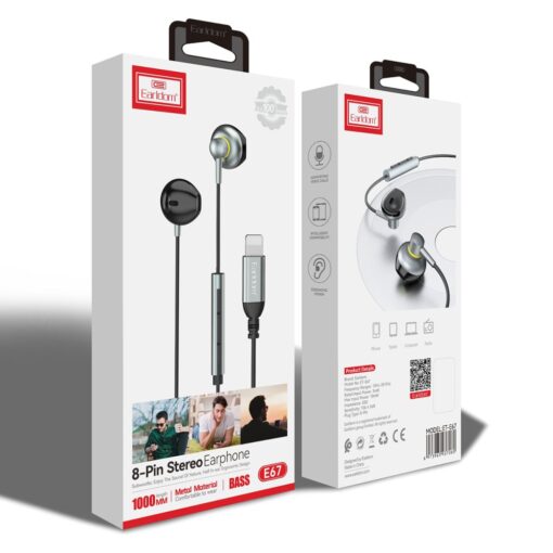 Earldom E67 Lightning Kablolu Kulaklık - Görsel 4