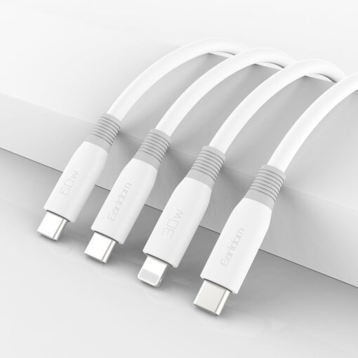 Earldom EC137i 1M 3A Kırılmaya Dayanıklı Lightning Hızlı Şarj Kablosu - Görsel 2