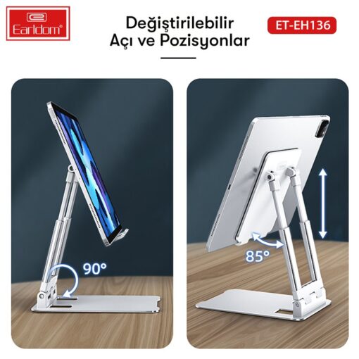 Earldom EH136 Ayarlanabilir Telefon ve Tablet Tutucu - Görsel 3