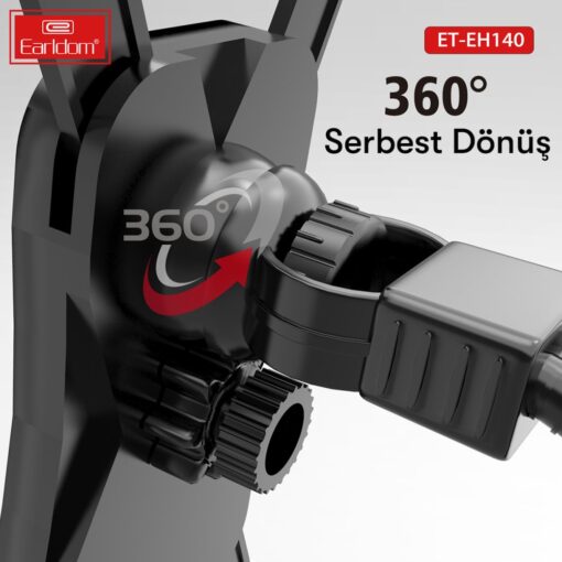 Earldom EH140 Motosiklet İçin Ayarlanabilir Telefon Tutucu - Görsel 6