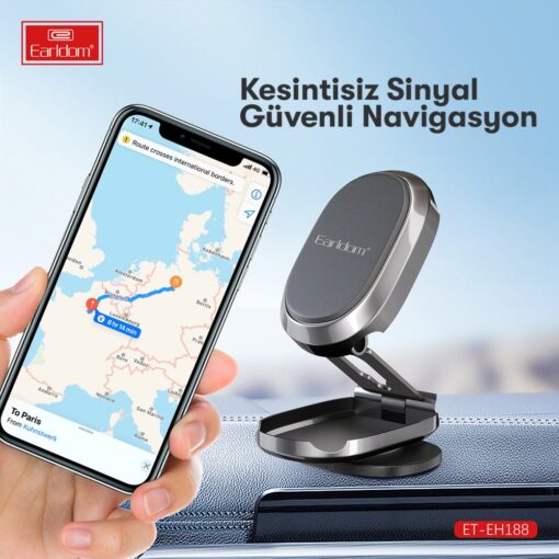 Earldom EH188 Katlanabilir Manyetik Araç Tutucu - Görsel 2