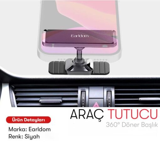 Earldom EH198 Ayarlanabilir Mıknatıslı Araç Tutucu - Görsel 5