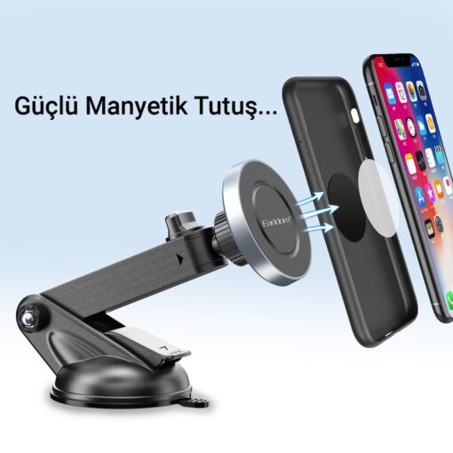 Earldom EH211 Ayarlanabilir Vantuzlu Magsafe Araç Tutucu - Görsel 2