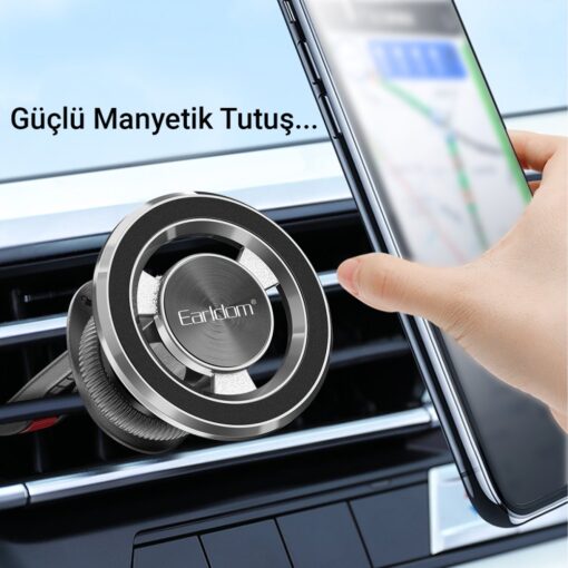 Earldom EH213 Izgara Klipsli Manyetik Magsafe Araç Tutucu - Görsel 2