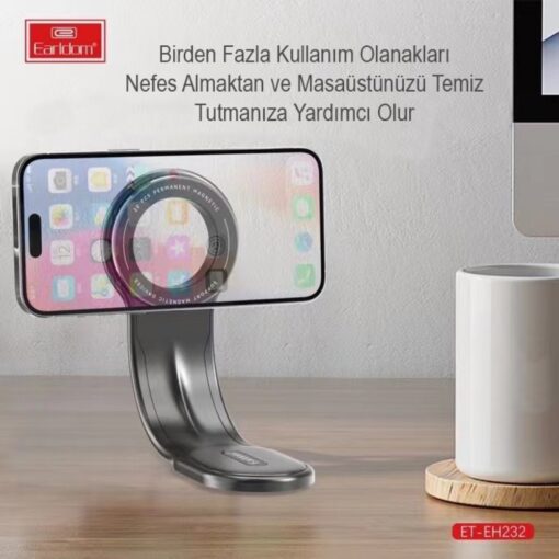 Earldom EH232 Ayarlanabilir Yapışkanlı Manyetik Araç Tutucu - Görsel 4