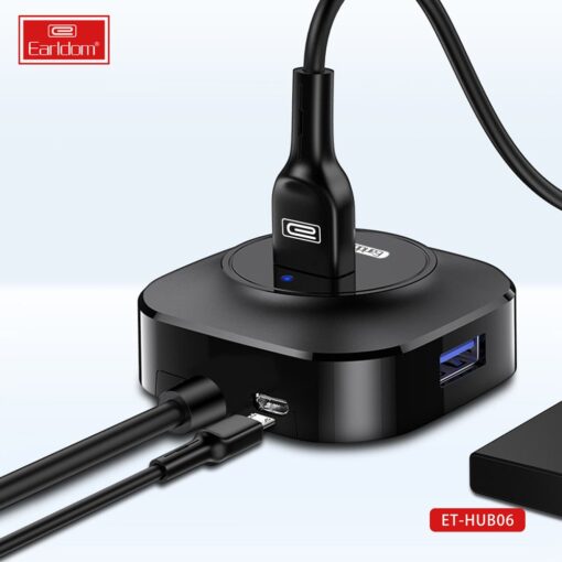 Earldom HUB06 Tak Çalıştır 4 Adet Usb 2.0 Çıkışlı Usb Çoklayıcı - Görsel 3