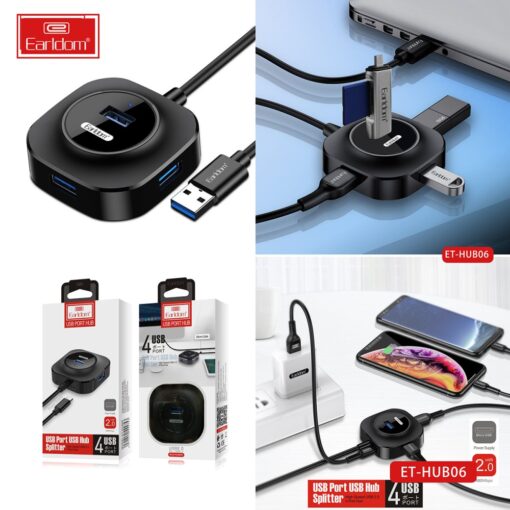 Earldom HUB06 Tak Çalıştır 4 Adet Usb 2.0 Çıkışlı Usb Çoklayıcı - Görsel 9