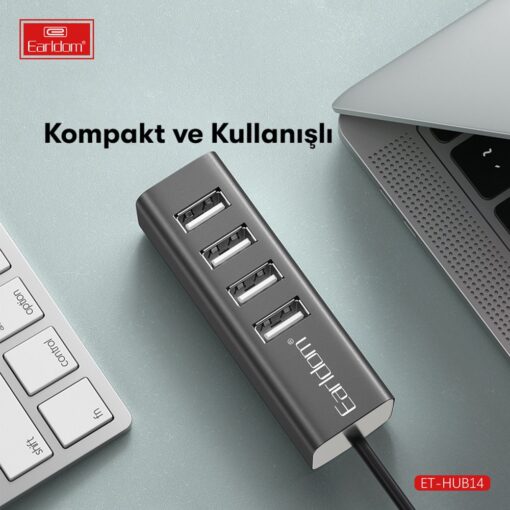 Earldom HUB14 Tak Çalıştır 4lü Usb Çoklayıcı - Görsel 2