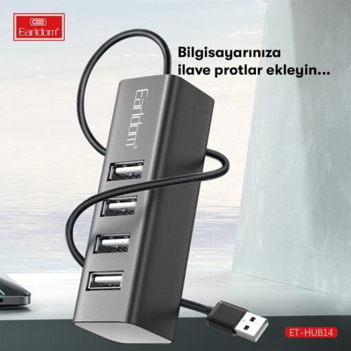 Earldom HUB14 Tak Çalıştır 4lü Usb Çoklayıcı - Görsel 5