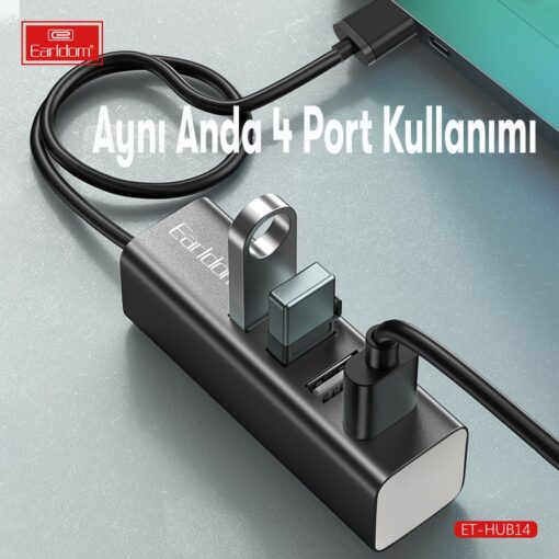 Earldom HUB14 Tak Çalıştır 4lü Usb Çoklayıcı - Görsel 7