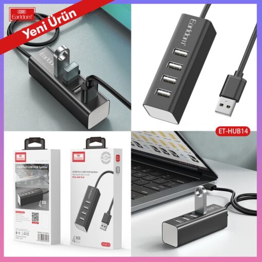 Earldom HUB14 Tak Çalıştır 4lü Usb Çoklayıcı - Görsel 6