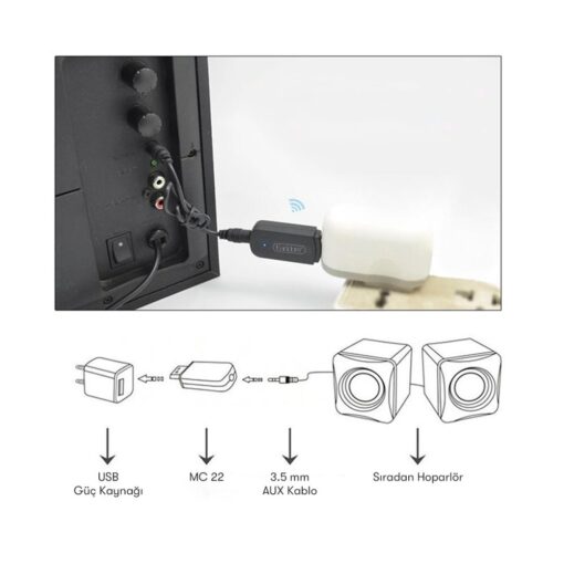 Earldom M22 Bluetooth 5.0 Usb Aux Dönüştürücü - Görsel 4