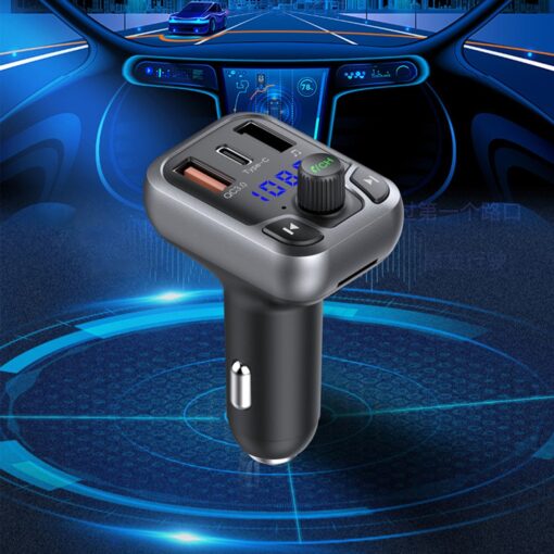Earldom M63 Bluetooth USB3.0 ve Type C PD Hızlı Şarj FM Transmitter - Görsel 5