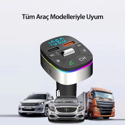 Earldom M74 Bluetooth USB3.0 Dijital FM Transmitter - Görsel 8