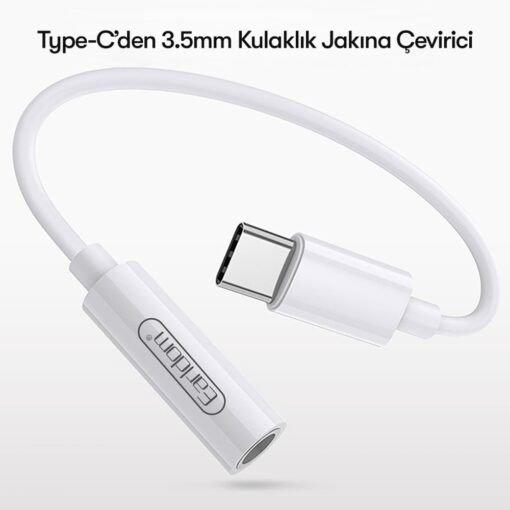 Earldom OT42 Tak Çalıştır Type-C to Aux Dönüştürücü - Görsel 5