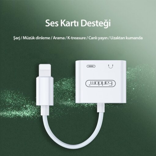 Earldom OT46 Tak Çalıştır Lightning to 2in1 Type-C ve Aux Dönüştürücü - Görsel 4