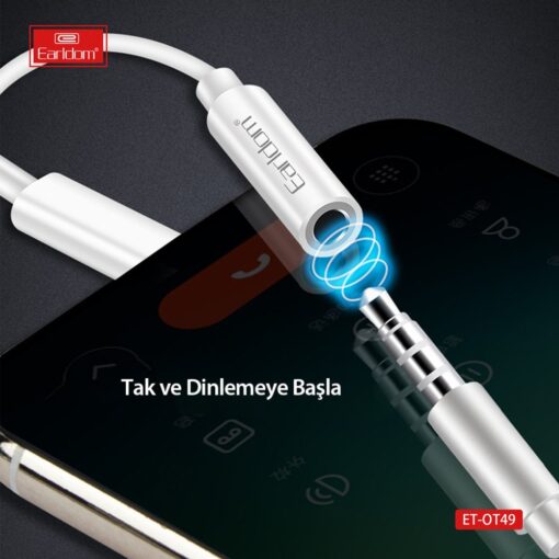 Earldom OT49 Tak Çalıştır Lightning to Aux Dönüştürücü - Görsel 7