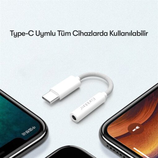 Earldom OT69 Tak Çalıştır Type-C to Aux Dönüştürücü - Görsel 2