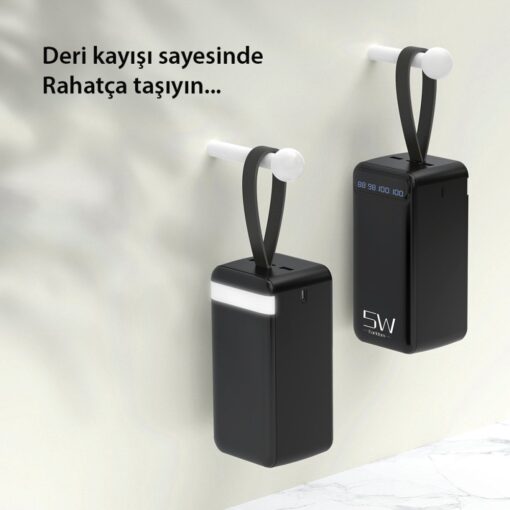 Earldom PB58 50.000 mAh PD Hızlı Şarj Dijital Göstergeli Powerbank - Görsel 3